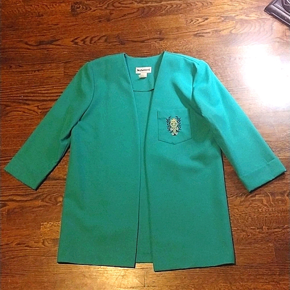 Vintage Nahmani oversized green blazer